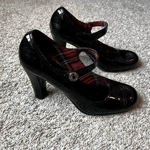 Patent Leather Black Heel
